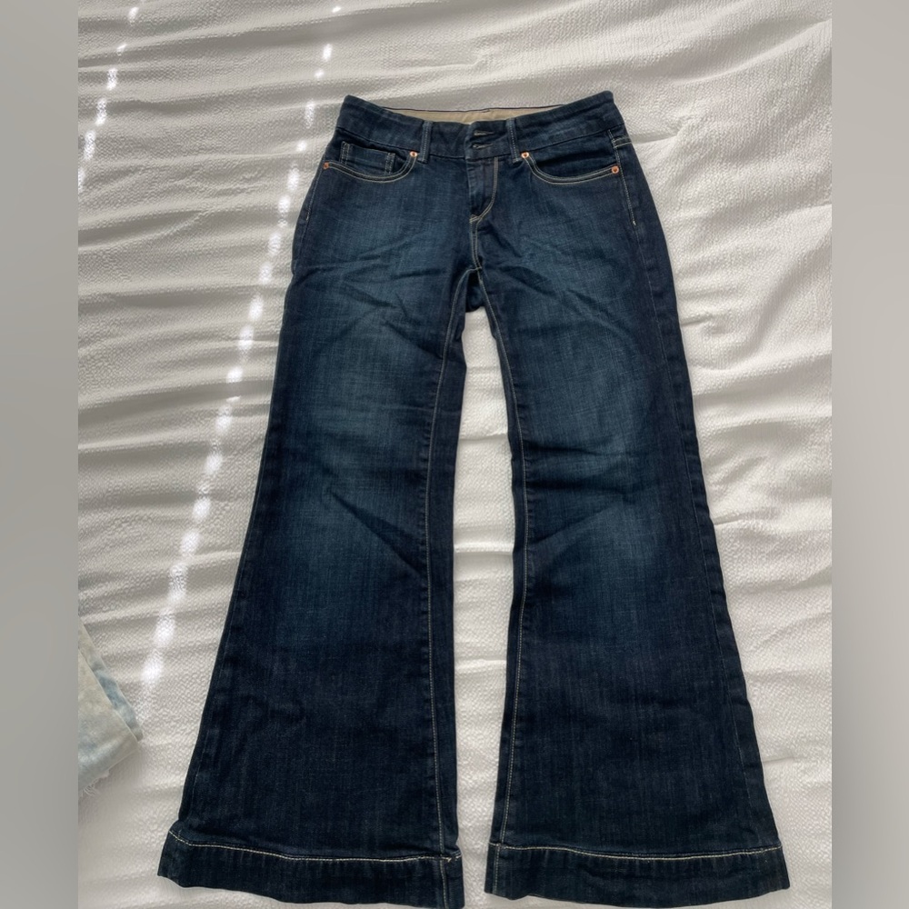 Wide leg flare jeans trendy jeans size 28